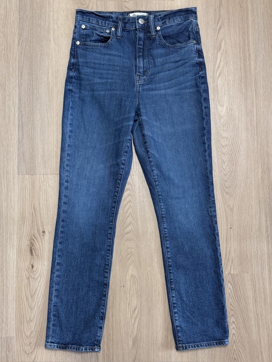 Madewell Denim - Madewell Twyford Dark Wash The High Rise Slim Boys Jeans Straight Leg